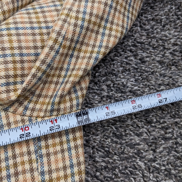Sartoria Partenopea Sport Coat Silk Wool Linen Checked Multicolor 46R - Picture 11 of 15